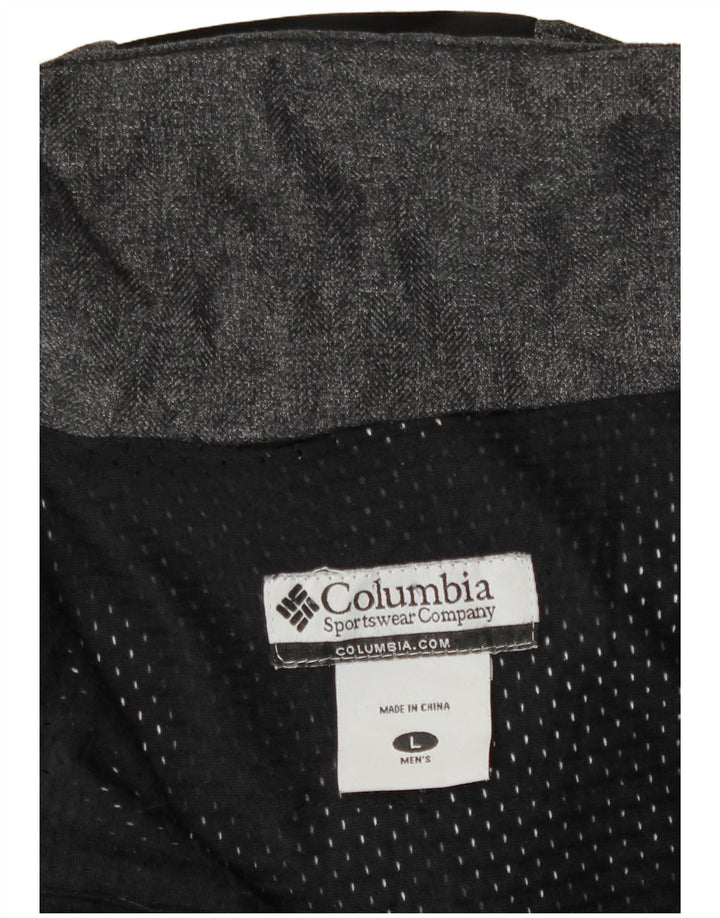 Columbia Herre Hooded Utility Jacket UK 40 Large Grå Polyamid