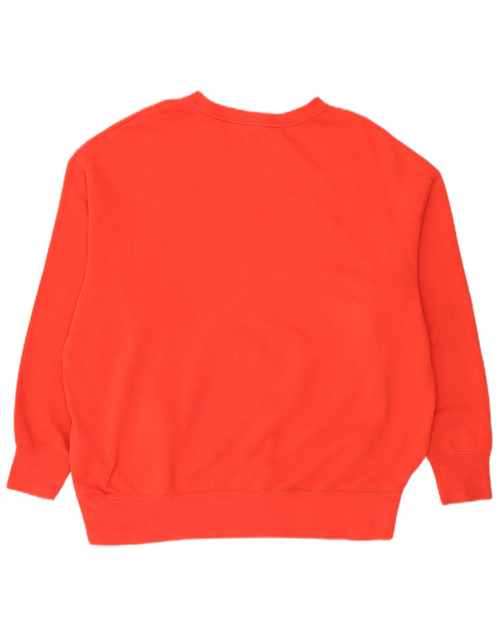 Nike Herre Grafisk Loose Fit Sweatshirt Jumper Medium Rød Bomuld