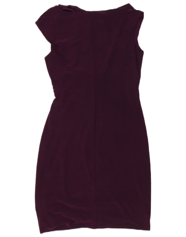 Ralph Lauren Dame Bodycon Kjole US 14 XL Lilla Polyester