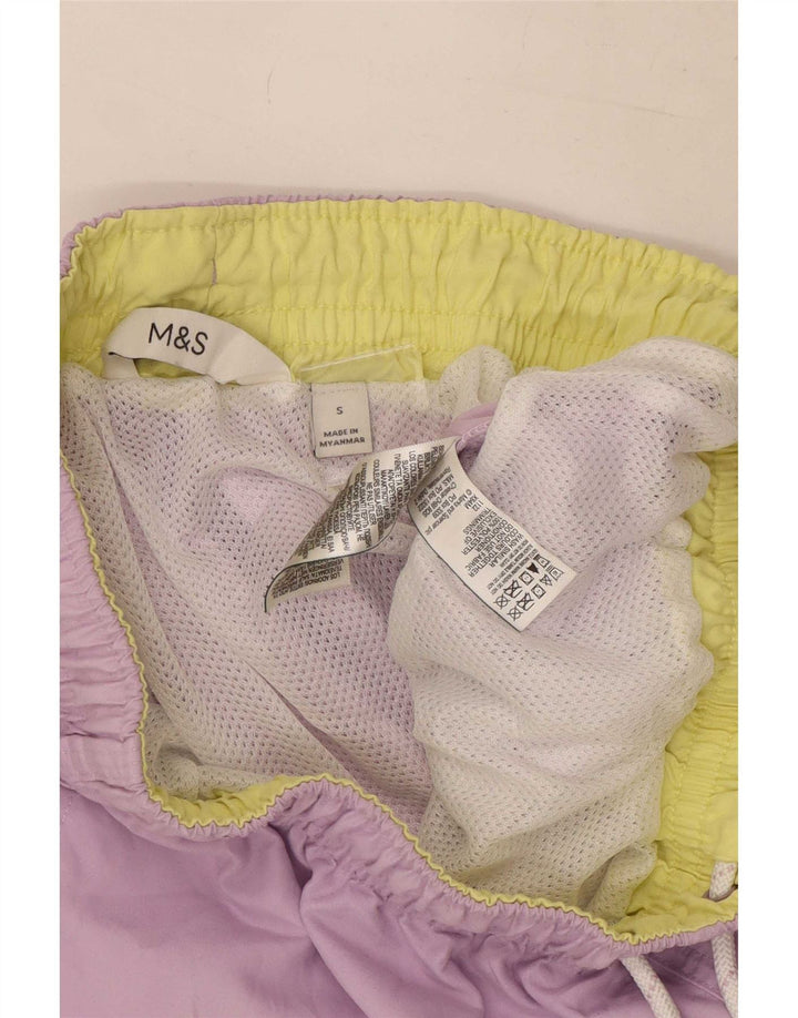 Marks & Spencer Badeshorts til mænd Small Purple Polyester