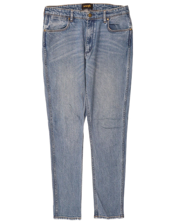 WRANGLER Dame Skinny Jeans W34 L30 Blå Bomuld