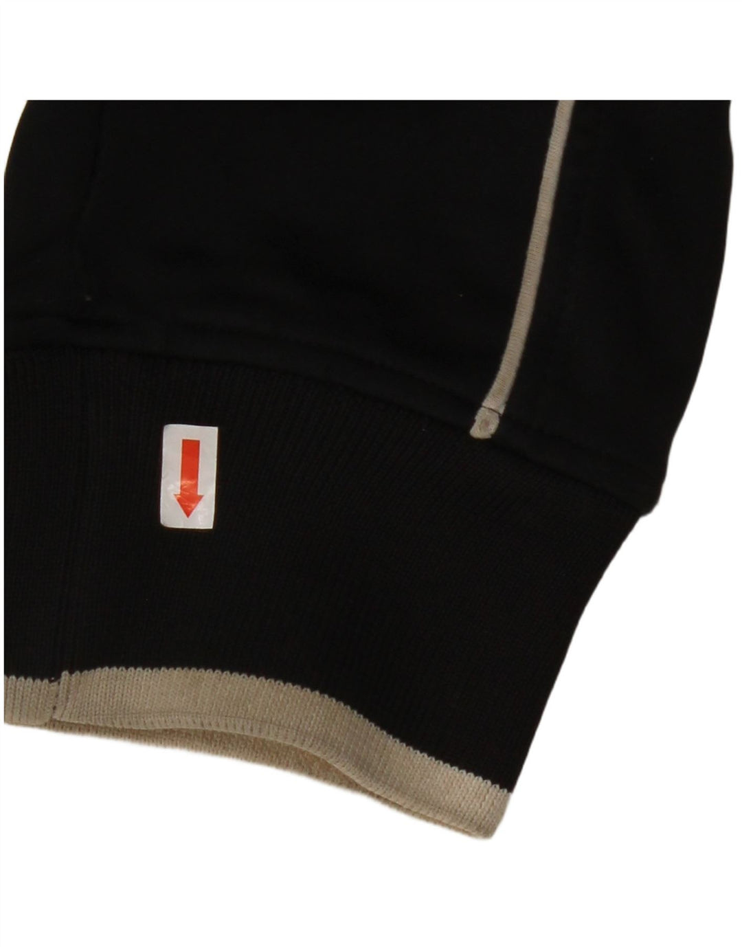 JACK & JONES Dame-hættetrøje med lynlås UK 14 Medium Black Colourblock