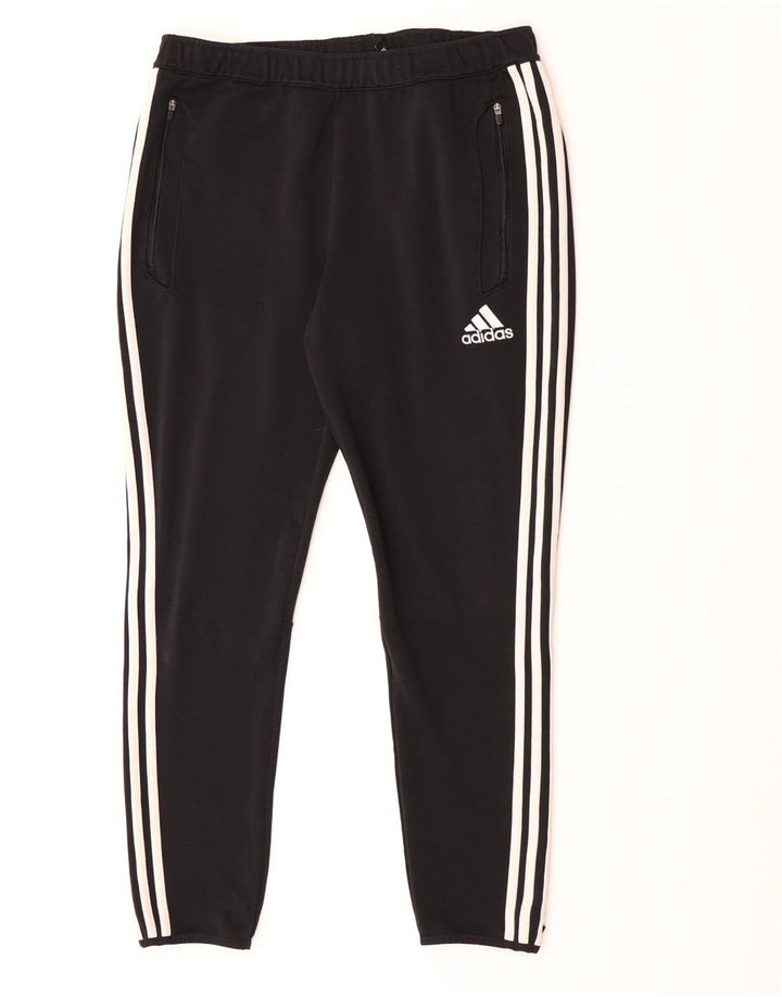 ADIDAS Herre Climacool Træningsdragt Bukser Joggers Large Black Colourblock