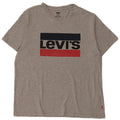 Levi's Herre Standard Grafisk T-Shirt Top Stor Grå Flecked Bomuld