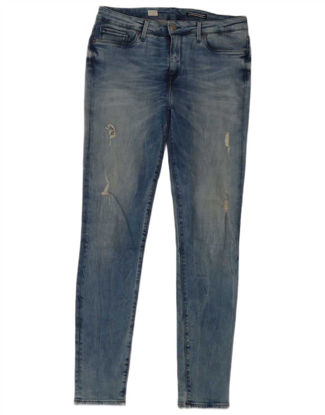 Tommy Hilfiger Dame Como RW Distressed Jegging Jeans W29 L32 Blå