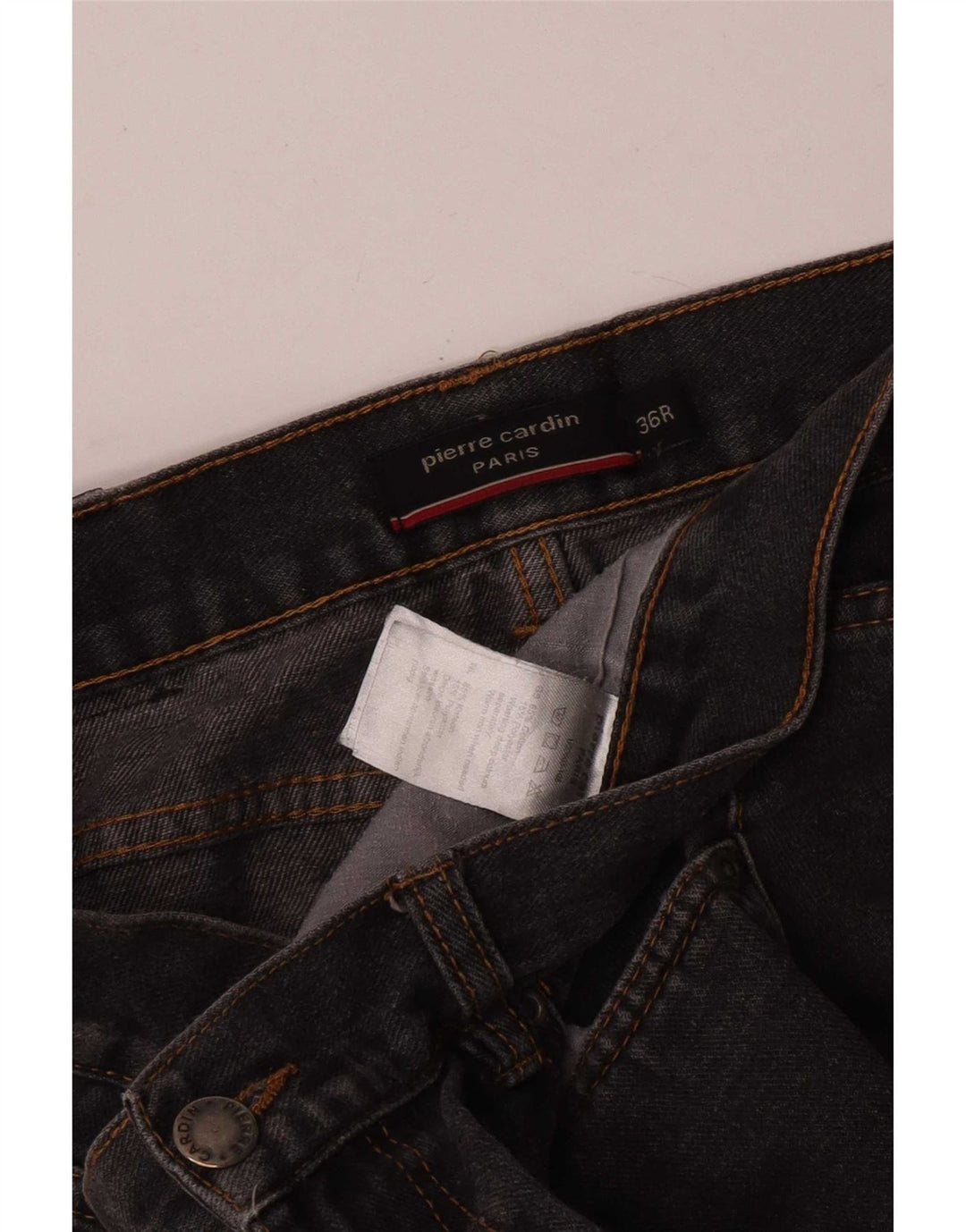 Pierre Cardin Straight Jeans til mænd W36 L30 Grå bomuld