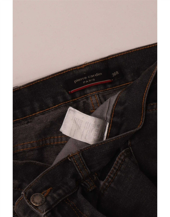Pierre Cardin Straight Jeans til mænd W36 L30 Grå bomuld