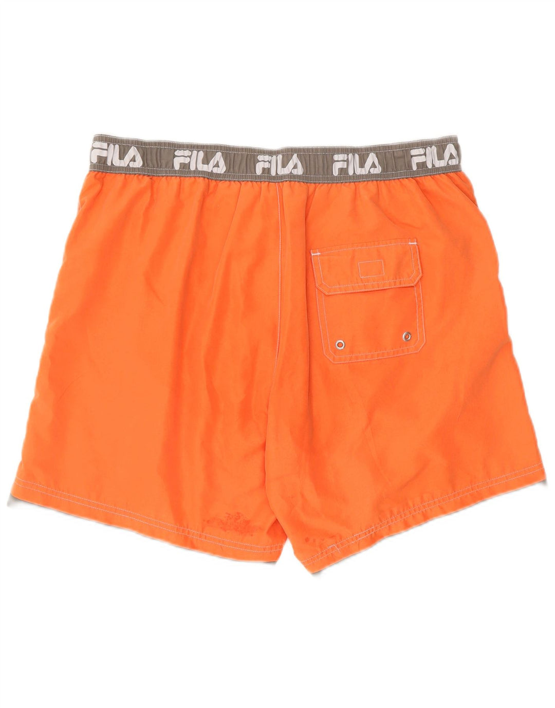 Fila Herre grafiske badeshorts Store Orange Colourblock Polyester