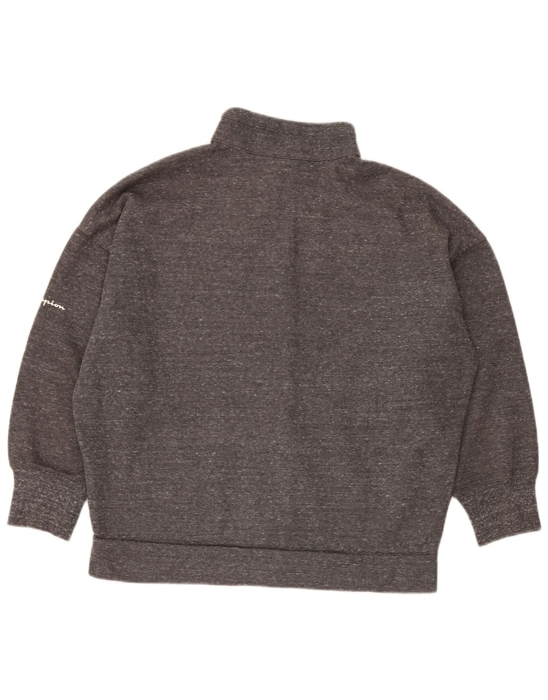 Champion Womens Oversized træningsdragt Topjakke UK 14 Medium Grey Flecked