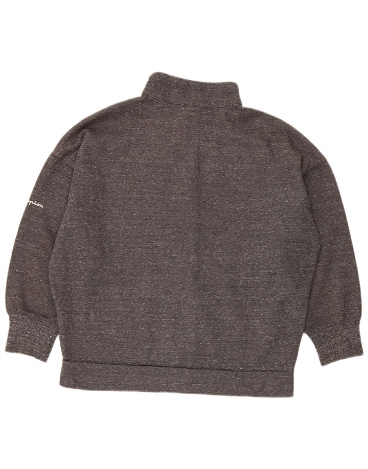 Champion Womens Oversized træningsdragt Topjakke UK 14 Medium Grey Flecked