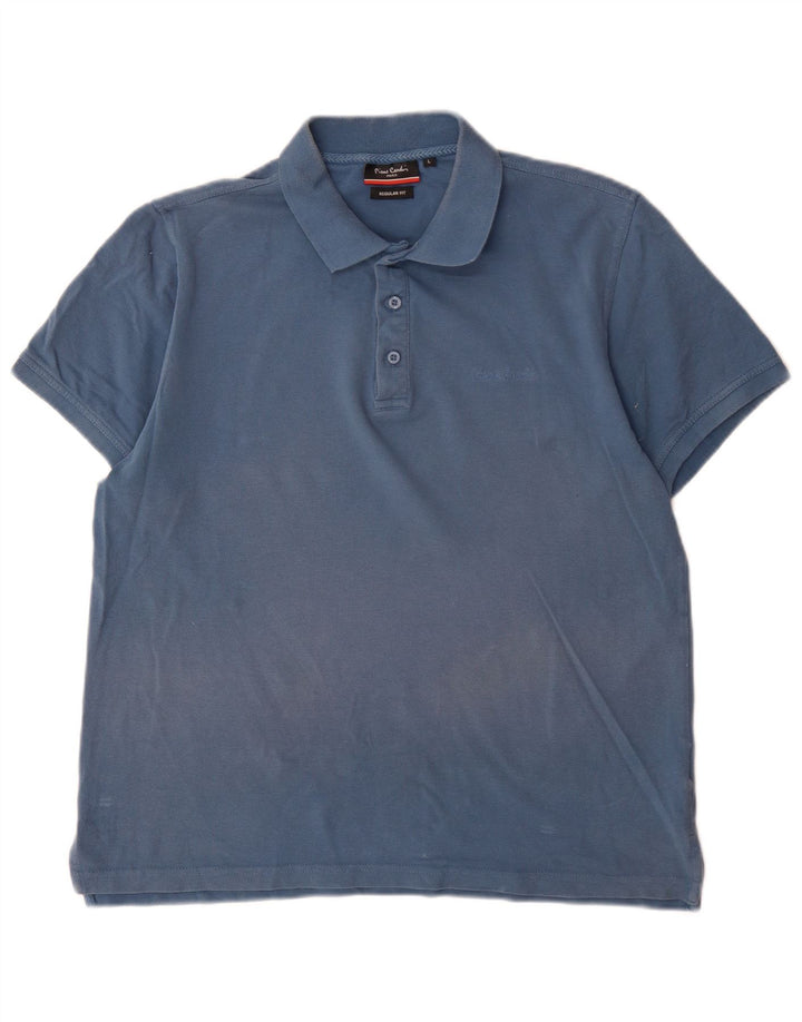 Pierre Cardin Herre Regular Fit Polo Shirt Stor Blå Bomuld
