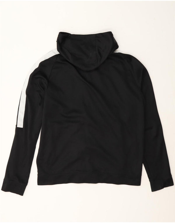 Nike hættetrøje med lynlås til mænd Large Black Colourblock Bomuld