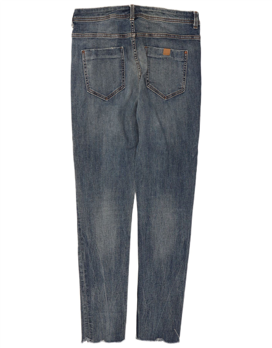 Zara Dame Distressed Skinny Jeans EU 40 Medium W30 L28 Blå
