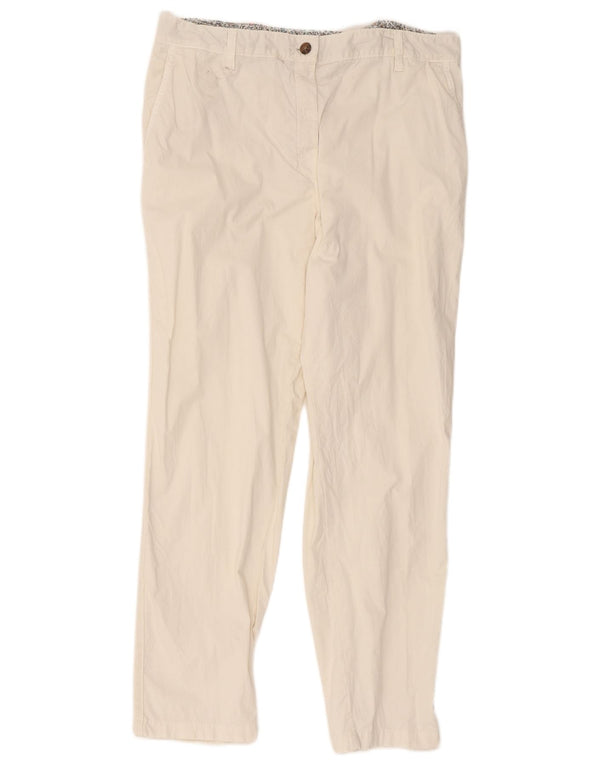 Marks & Spencer Lige Chinobukser til kvinder UK 16 Large W36 L29 White