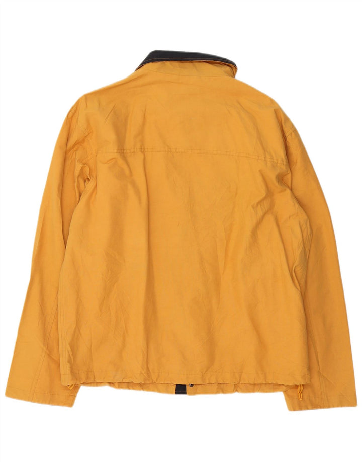 Vintage herreregnjakke UK 42 XL gul nylon
