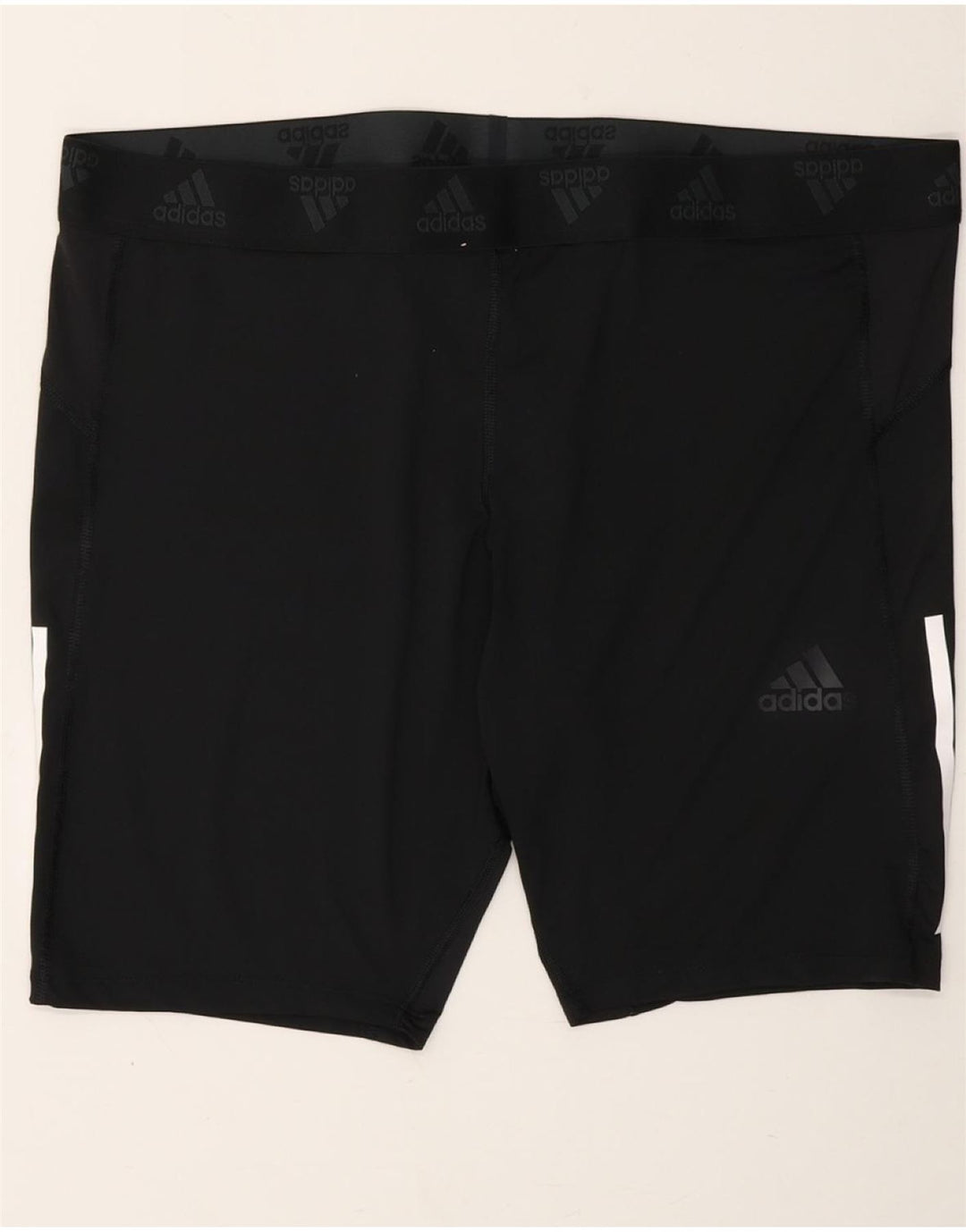 ADIDAS Mens Aeroready Graphic Sport Shorts XL Black Polyester Vintage Adidas and Second-Hand Adidas from Messina Hembry 