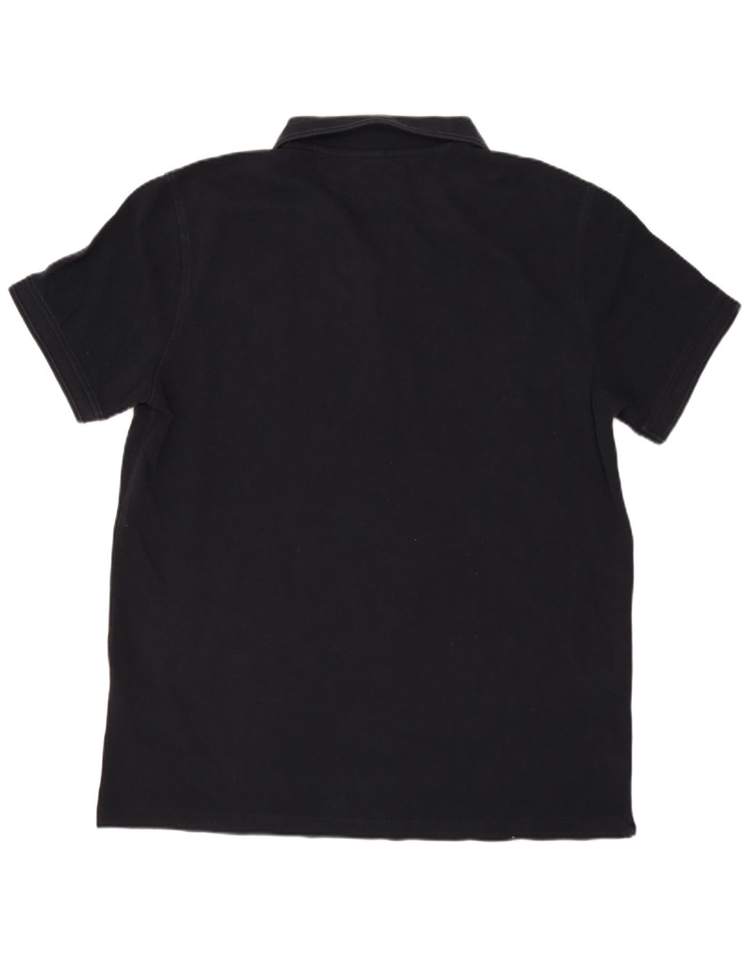 Massimo Dutti Herre Polo Shirt Stor Sort Bomuld