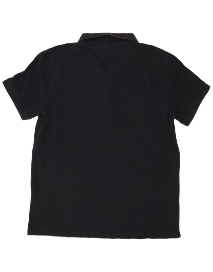 Massimo Dutti Herre Polo Shirt Stor Sort Bomuld