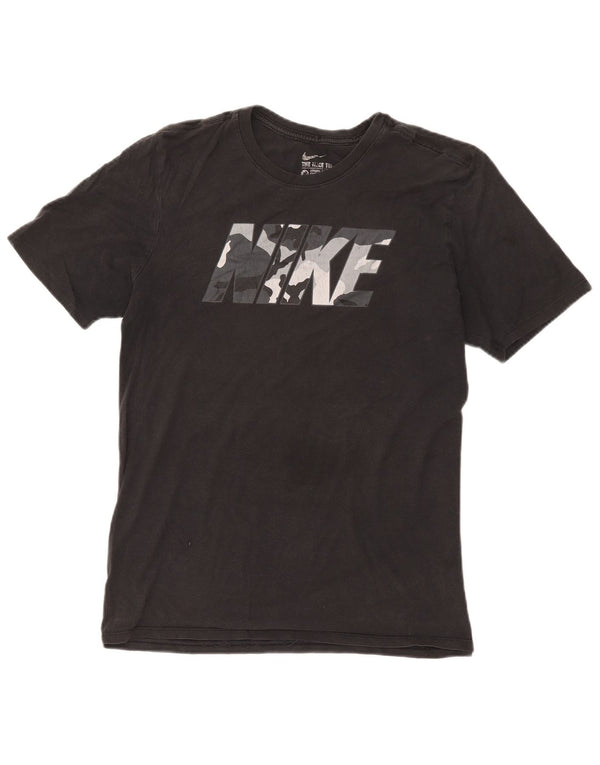 Nike Herre Athletic Cut Grafisk T-Shirt Top Medium Sort