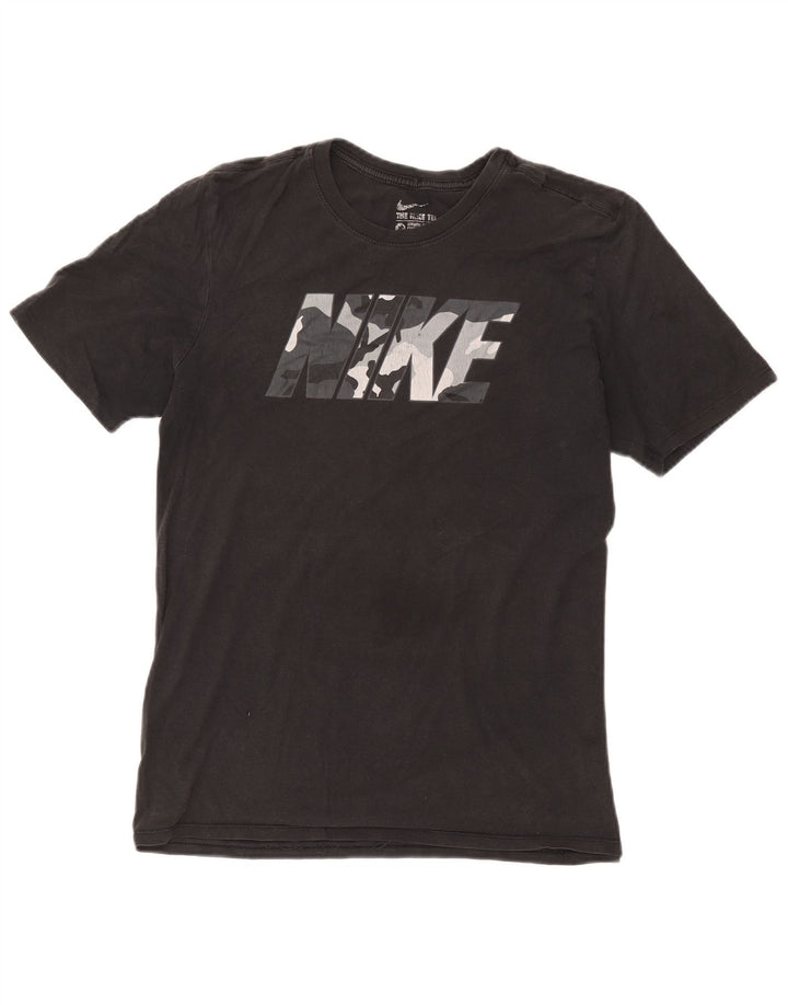 Nike Herre Athletic Cut Grafisk T-Shirt Top Medium Sort