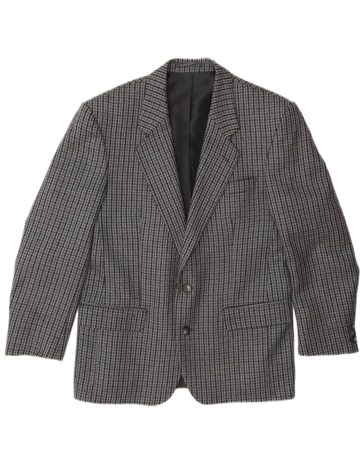 Kilmaine Herre 2-knaps blazerjakke UK 38 Medium Grey Houndstooth Wool