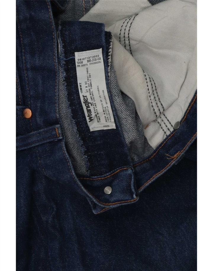 Wrangler Straight Jeans til mænd W37 L32 blå bomuld
