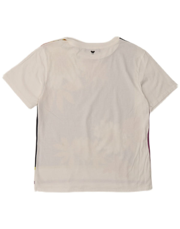 Max Mara Dame Weekend T-Shirt Top UK 10 Small White Floral
