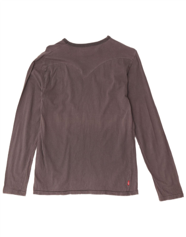 Levi's Herre grafisk top langærmet lille grå bomuld