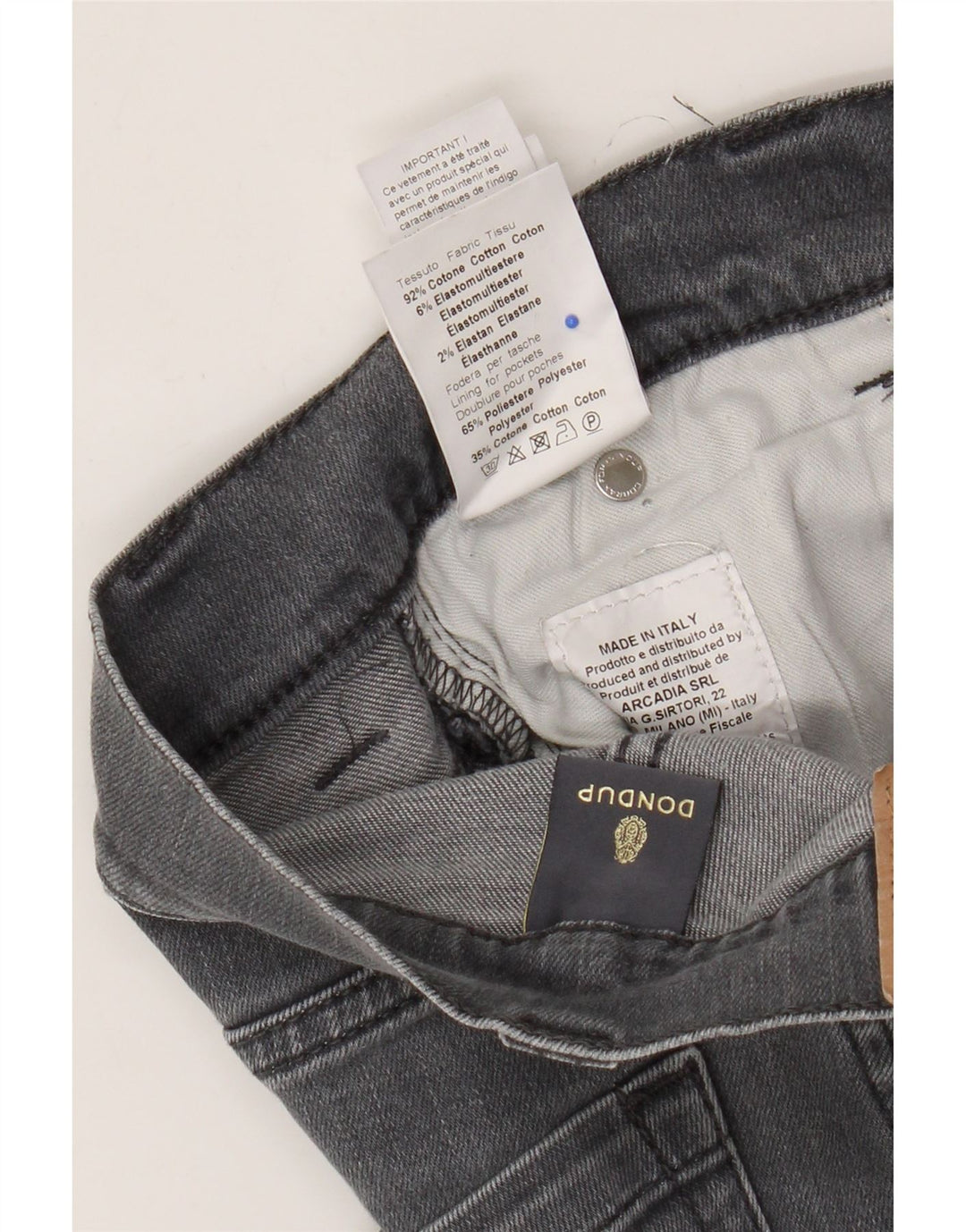 Dondup Dame Skinny Jeans W31 L29 Grå Bomuld