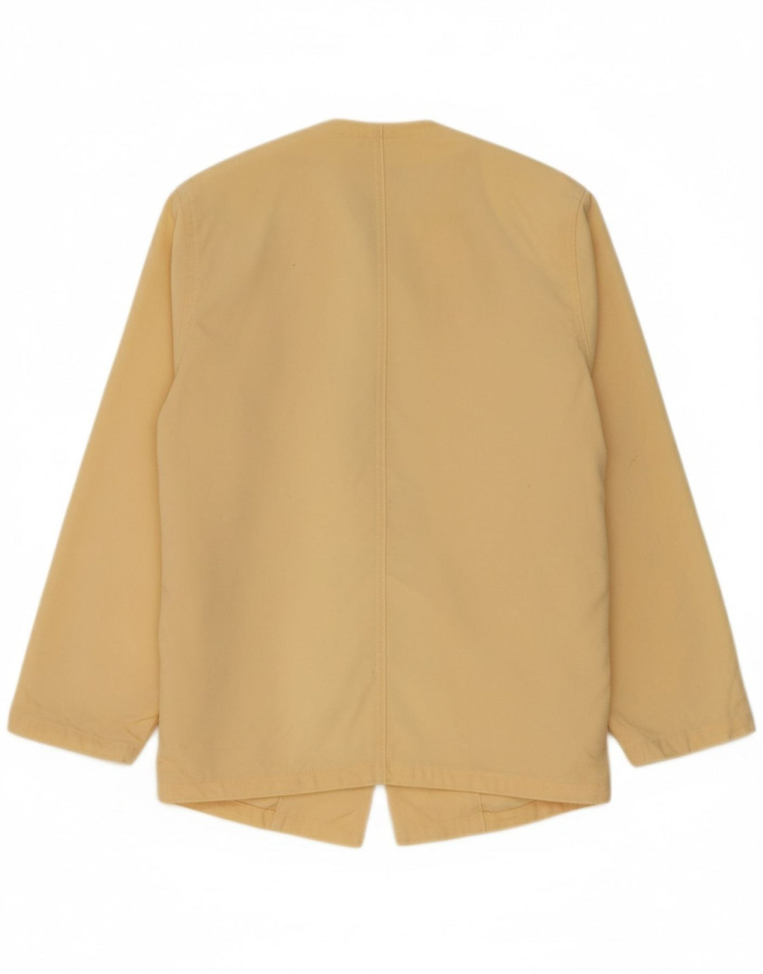 VINTAGE Womens Open Blazer Jacket UK 10 Small Yellow