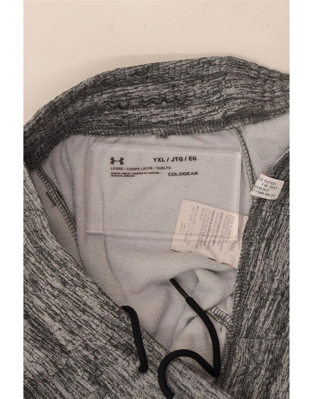 UNDER ARMOUR Drenge Cold Gear Træningsdragt Bukser Joggers 13-14 år XL Grå