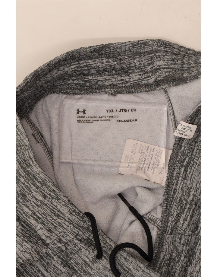 UNDER ARMOUR Drenge Cold Gear Træningsdragt Bukser Joggers 13-14 år XL Grå