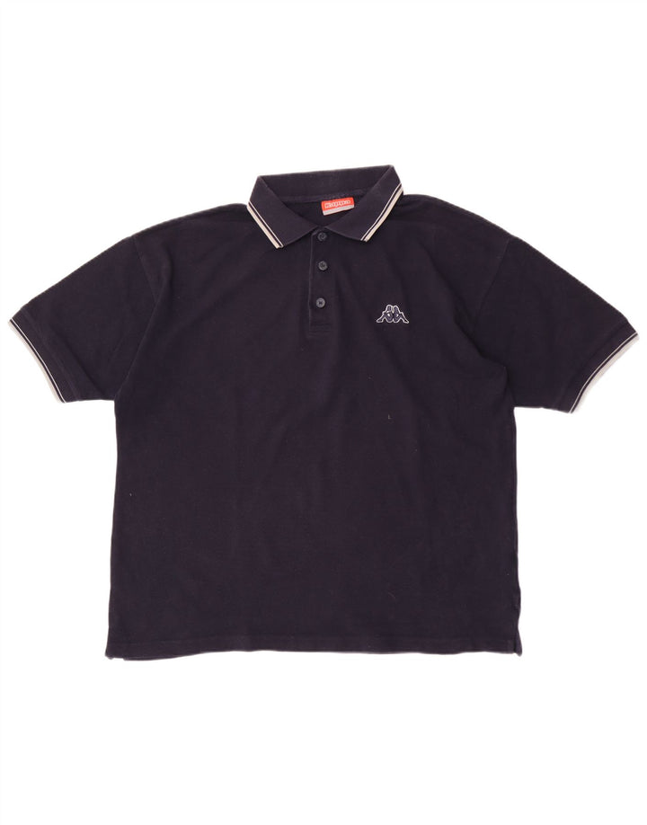 Kappa herre poloshirt XL marineblå bomuld