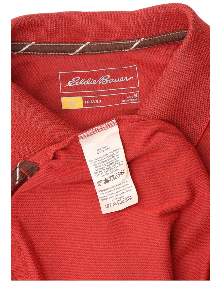 Eddie Bauer herre poloshirt Medium rød bomuld