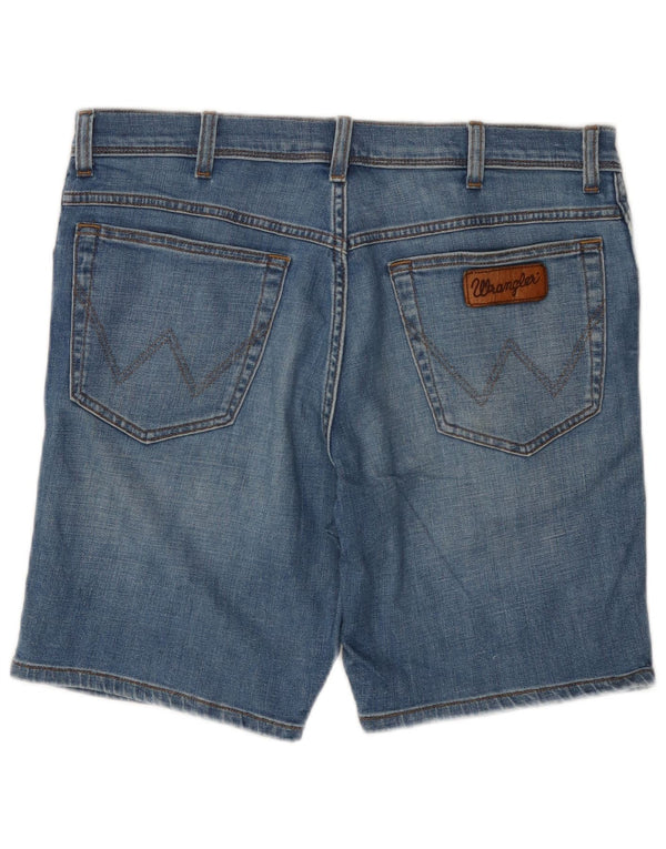 Wrangler Herre Texas Denim Shorts W34 Large Blue Cotton