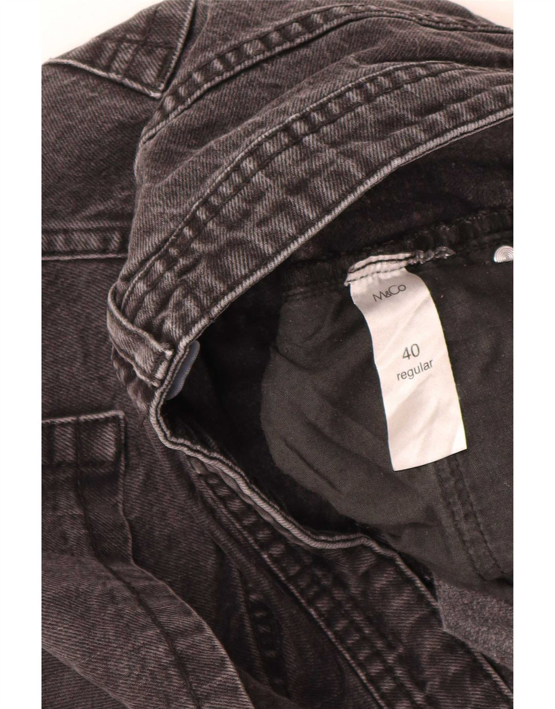 M&Co Herre Regular Straight Jeans W40 L29 Grå Bomuld