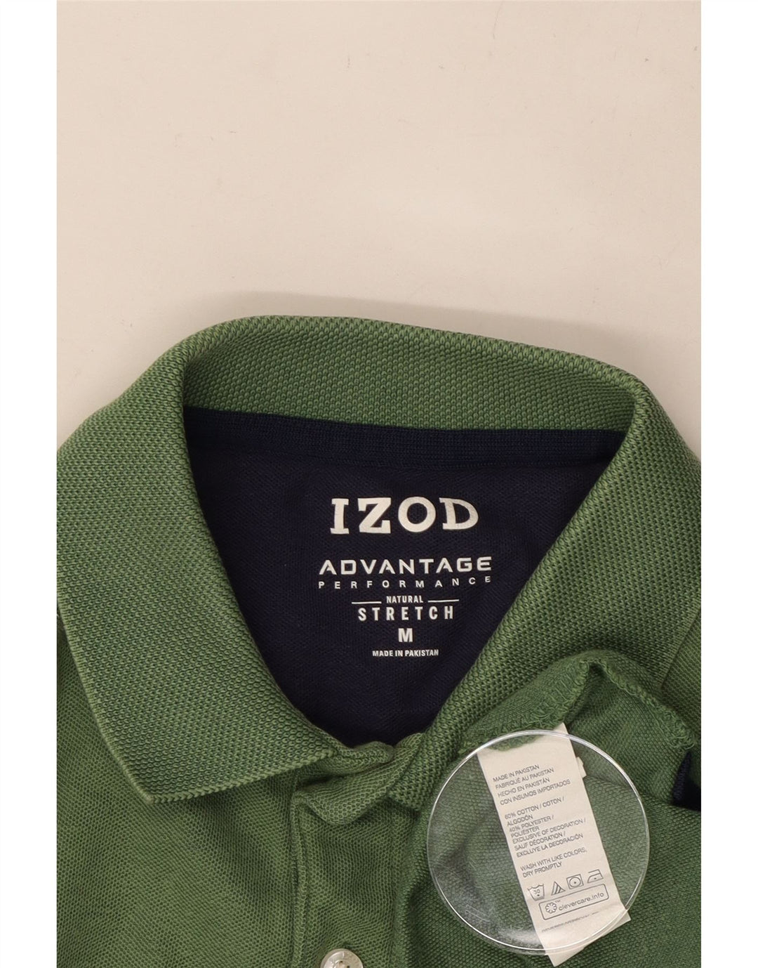 IZOD Poloshirt til mænd Medium Grøn Colourblock Bomuld