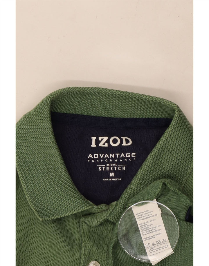IZOD Poloshirt til mænd Medium Grøn Colourblock Bomuld