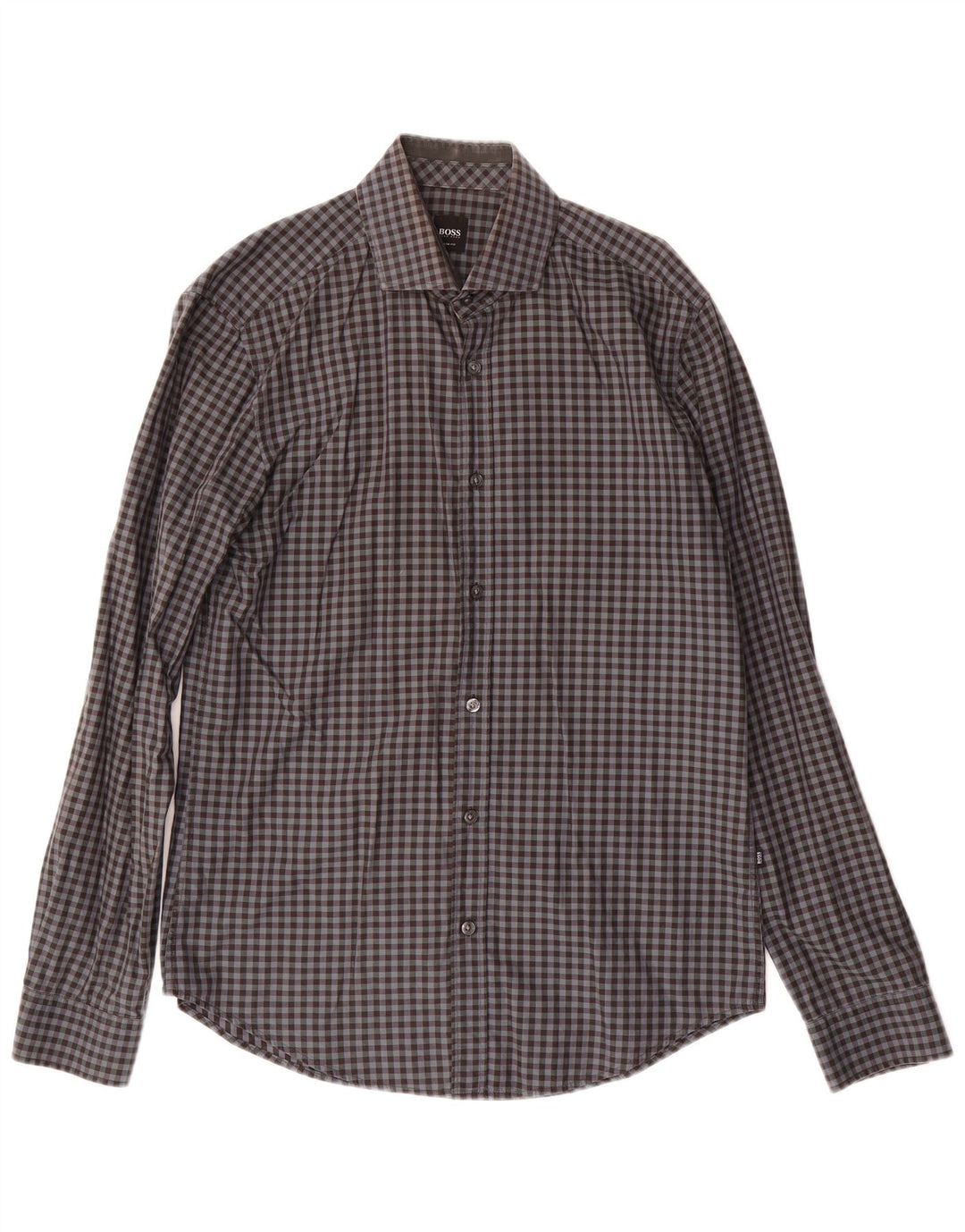 HUGO BOSS Herre Slim Fit skjorte Medium Grey Gingham