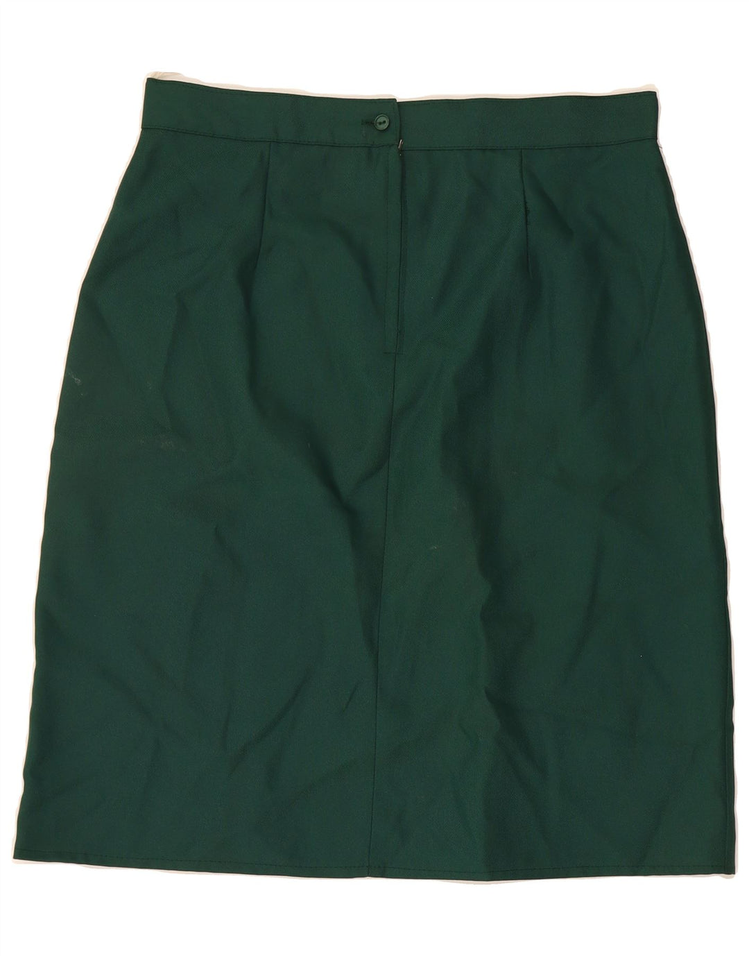 VINTAGE Womens A-Line Skirt UK 20 2XL W34  Green Polyester Vintage Vintage and Second-Hand Vintage from Messina Hembry 