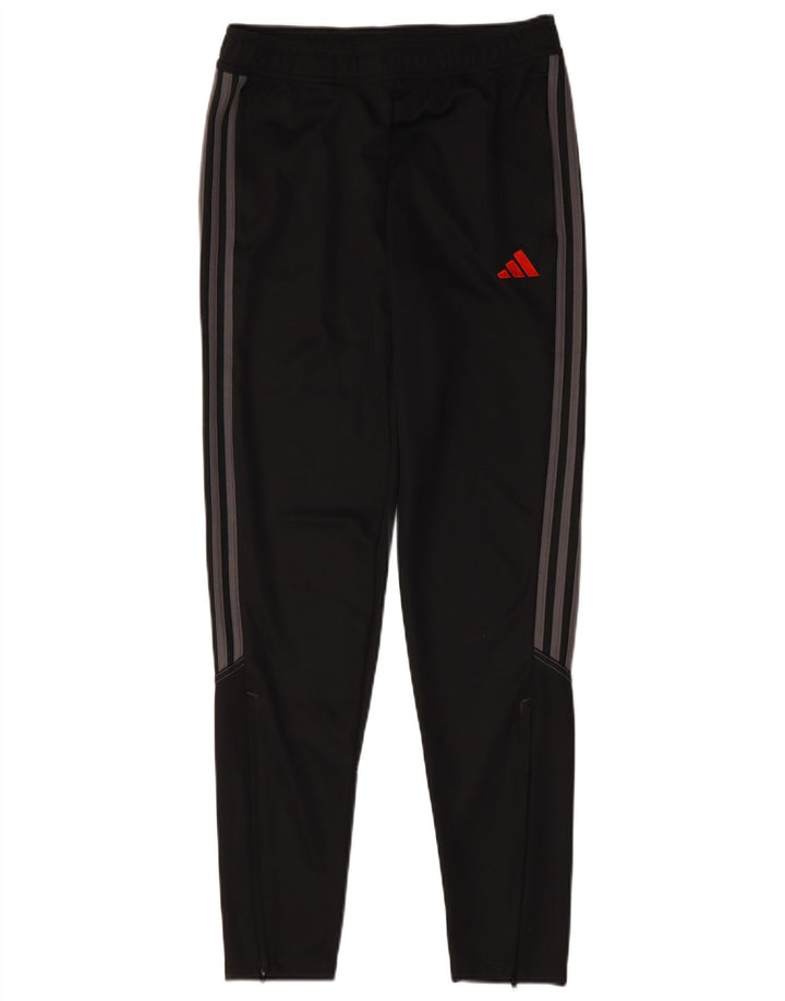 Adidas Boys Aeroready Tracksuit Bukser 15-16 år Sort Polyester