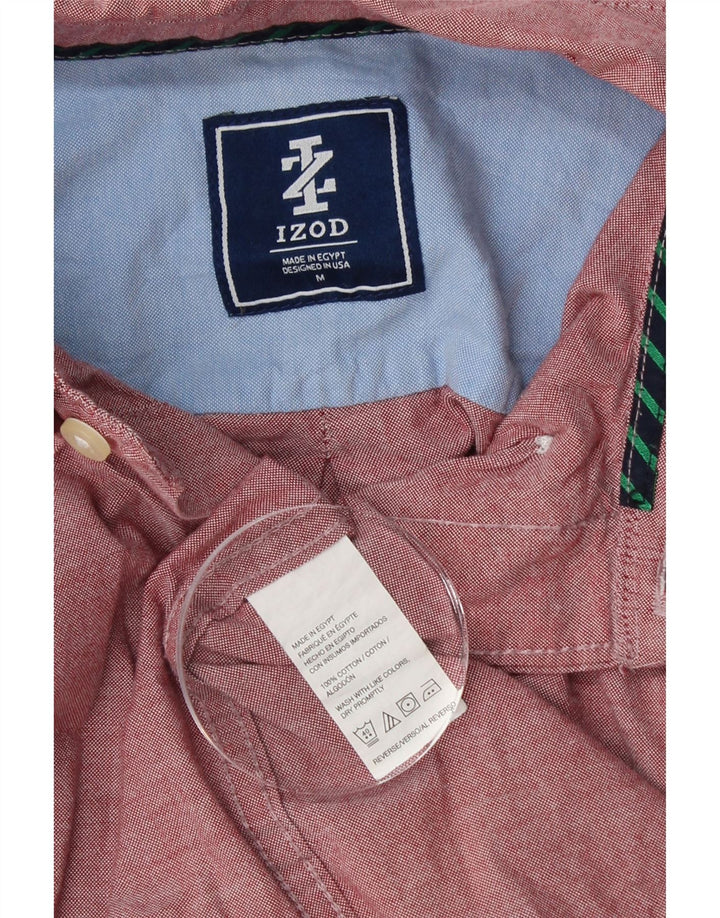 IZOD Mens Shirt Medium Pink Cotton Vintage Izod and Second-Hand Izod from Messina Hembry 