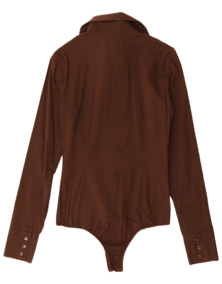 Liu Jo Dameskjorte Bodysuit IT 42 Medium Brun