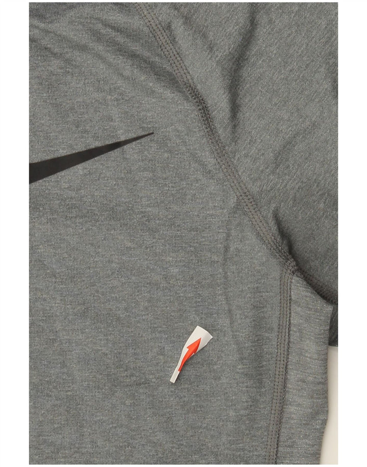 Nike Herre Dri Fit Top Langærmet Medium Grey Polyester