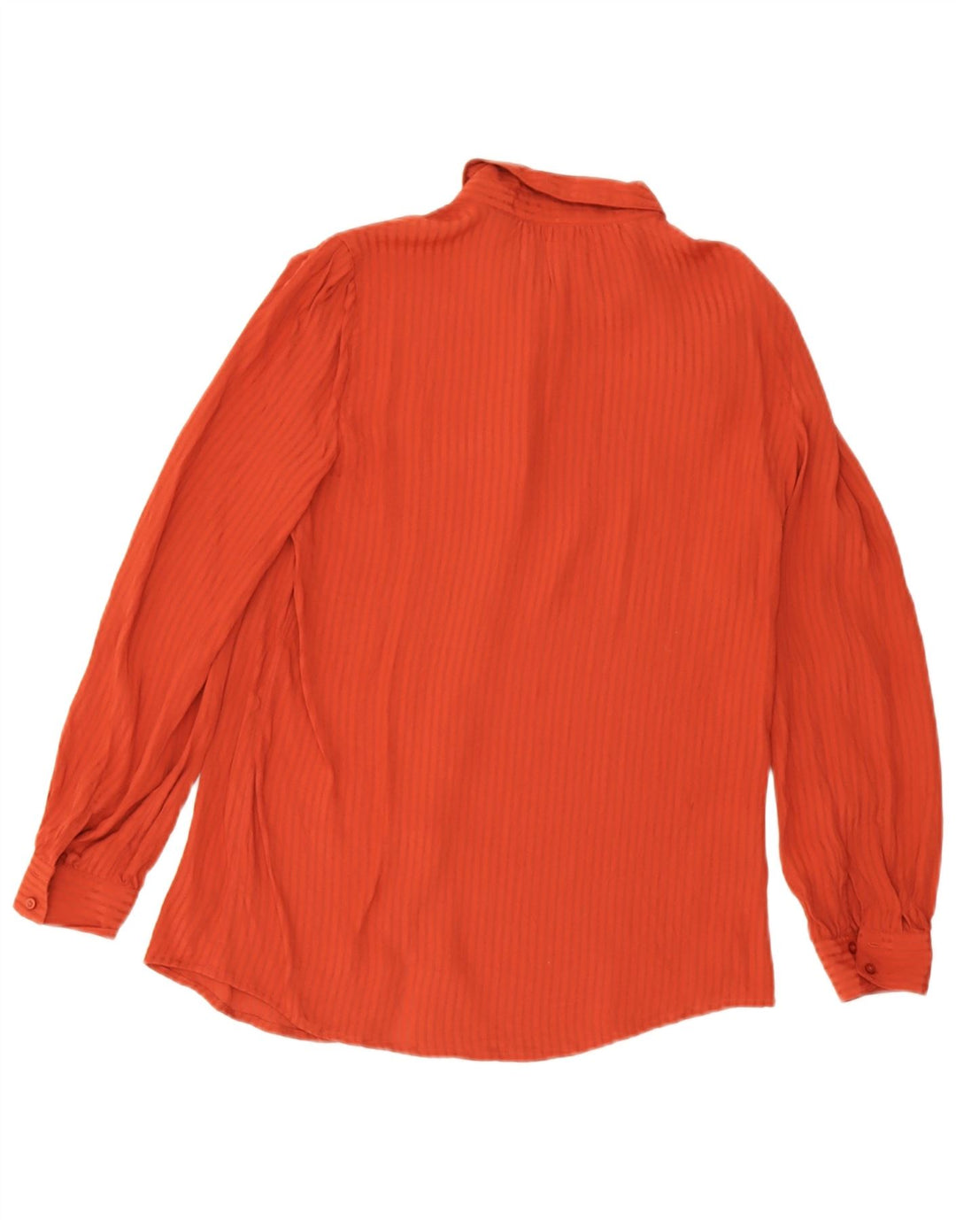 Stefanel Dame Langærmet Bluse Top EU 38 Medium Maroon Pinstripe