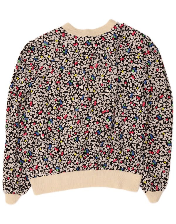 Vintage Dame Langærmet Bluse Top UK 18 XL Multicolored Floral