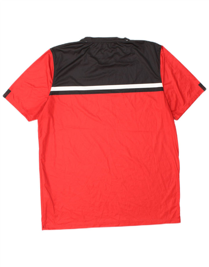 UNDER ARMOUR Herre grafisk T-shirt Top Stor Rød Colourblock Polyester
