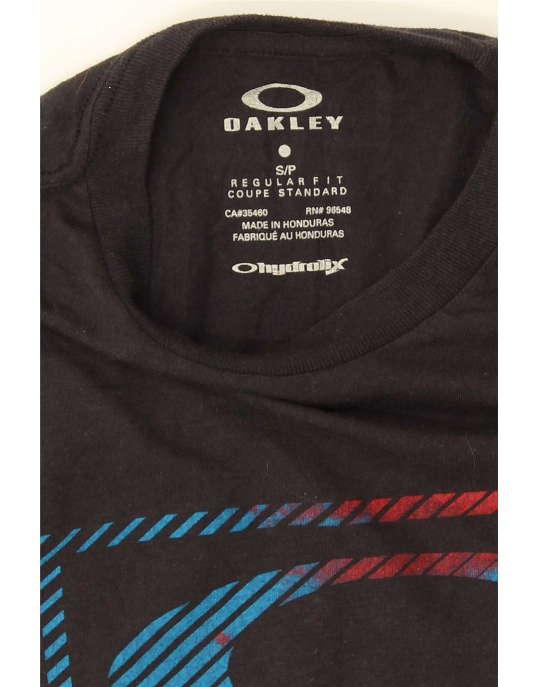 Oakley Herre Regular Fit Grafisk T-Shirt Top Lille Sort