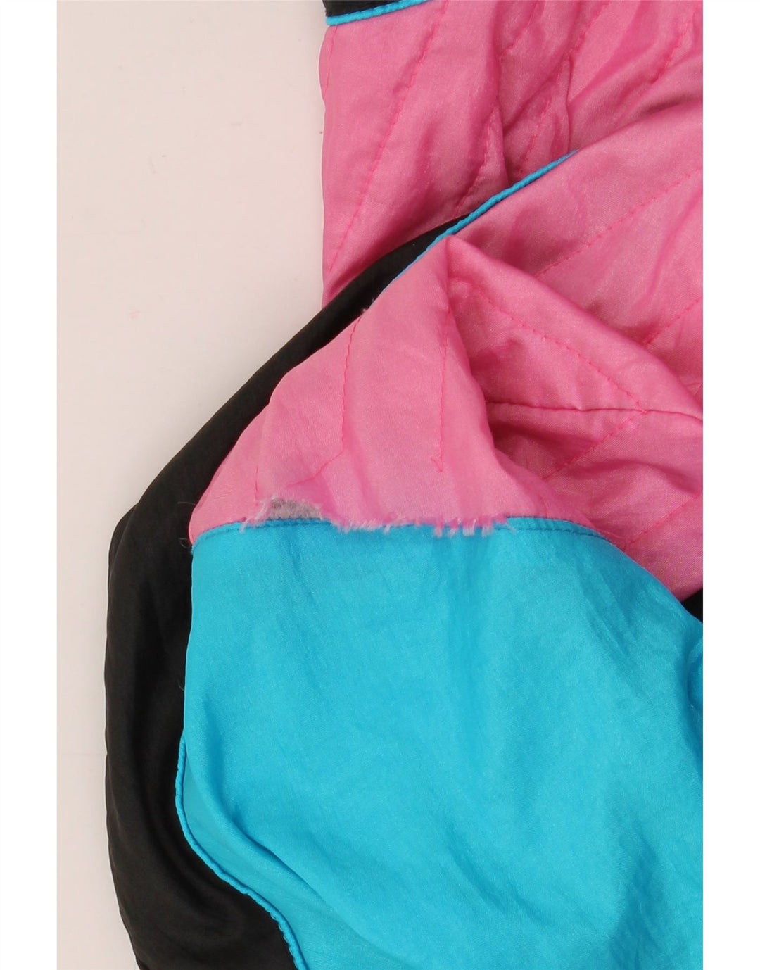 Vintage træningsdragt til mænd Topjakke Medium Blue Colourblock Nylon