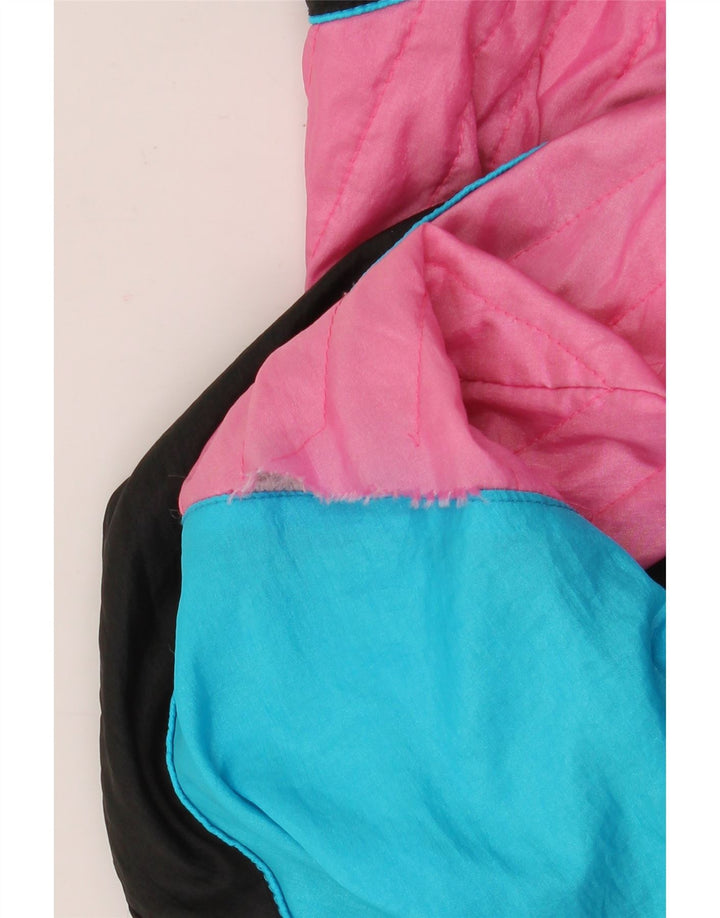 Vintage træningsdragt til mænd Topjakke Medium Blue Colourblock Nylon